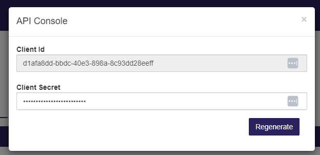 API Console